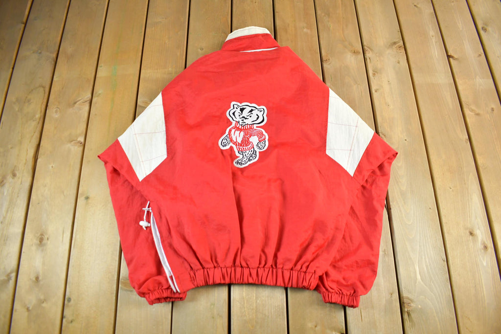 Vintage 1990s University of Wisconsin Badgers Collegiate NCAA Anorak Jacket Men's Large