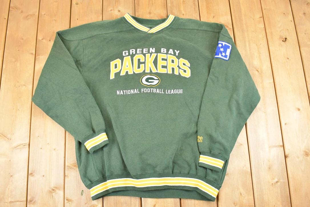Vintage 1990s Green Bay Packers Lee Sport Embroidered NFL Crewneck Sweatshirt Mens XL
