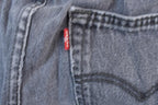 Vintage 1990s Levi Strauss 501 Red Tab Light Wash Black Denim Jeans Size 30 x 30