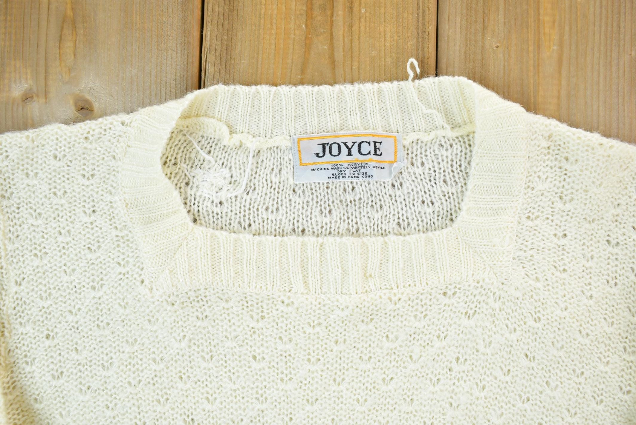 Vintage 1980s Joyce Knit Crewneck Sweater