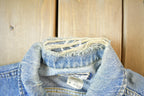 Vintage 1990s Golden Retriever Distressed Lee Jean Jacket