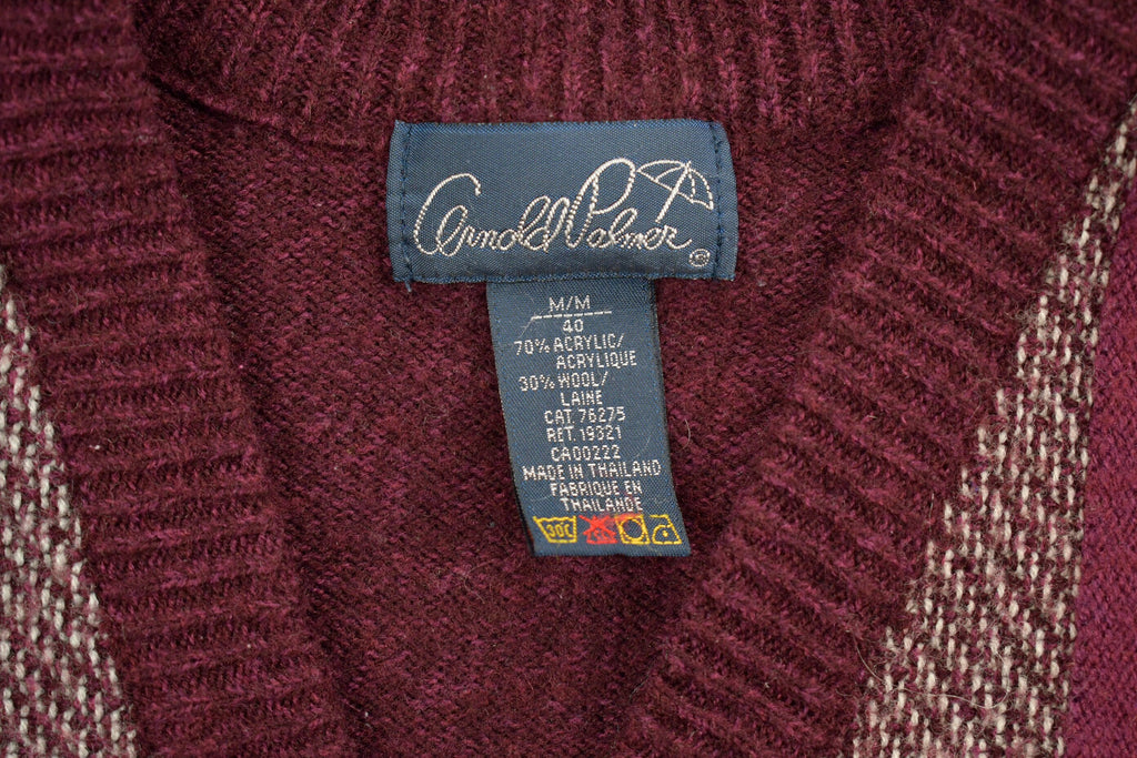 Vintage 1980s Carroll Palmer Knitted Cardigan Button Up Sweater