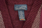 Vintage 1980s Carroll Palmer Knitted Cardigan Button Up Sweater