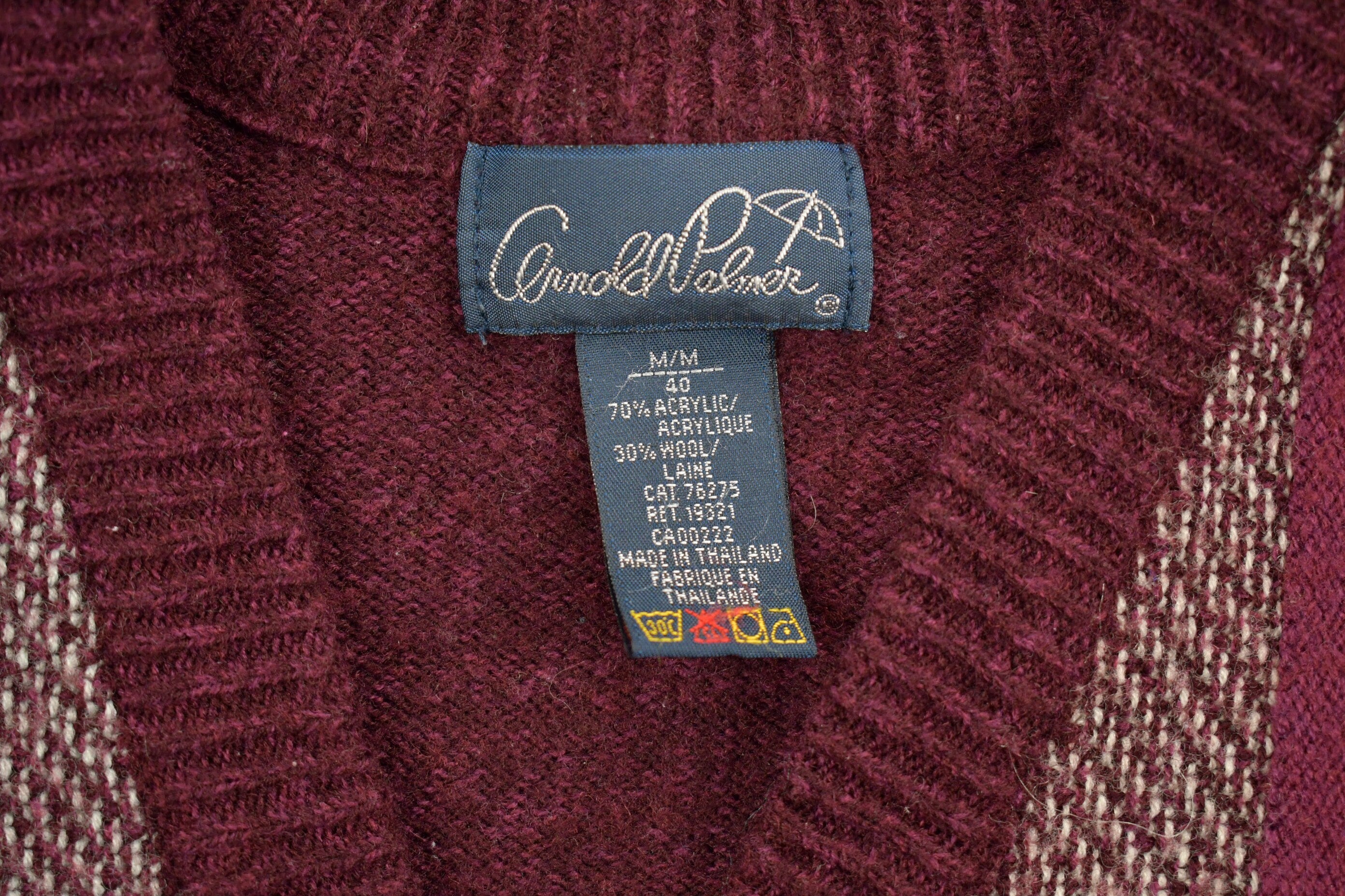 Vintage 1980s Carroll Palmer Knitted Cardigan Button Up Sweater