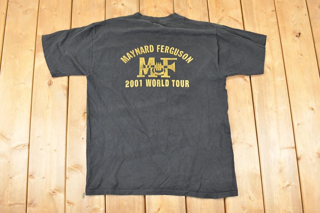 Vintage 2001 Maynard Ferguson World Tour Souvenir Band T-Shirt Men's L