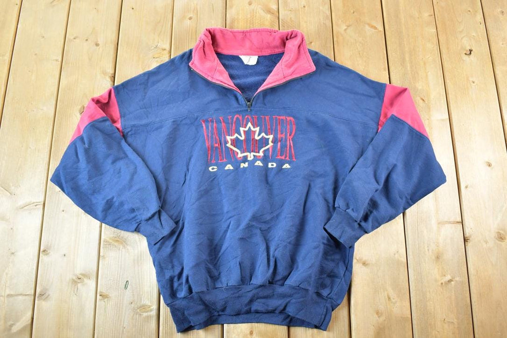 Vintage 1990s Vancouver Canada Crewneck Sweatshirt Mens L