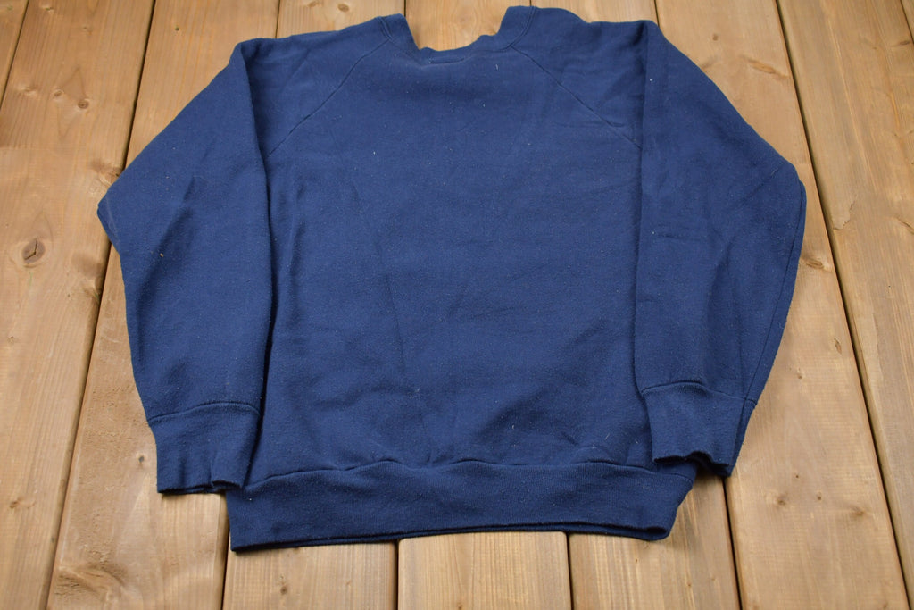 Vintage 1990 Cute Teddy Bear Graphic Raglan Crewneck Sweatshirt