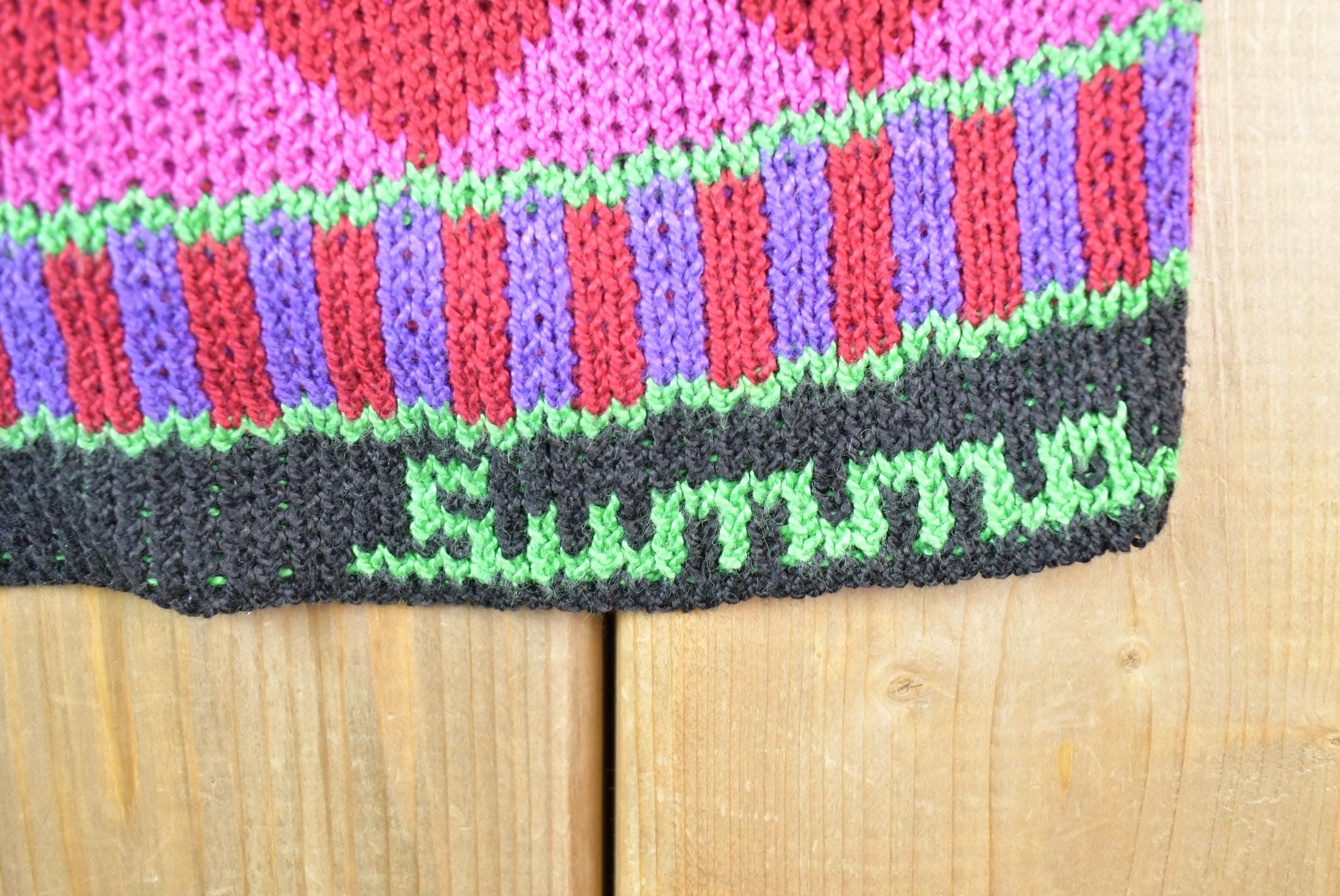 Vintage 1990s Summa Dry Clean Knit Crewneck Sweater