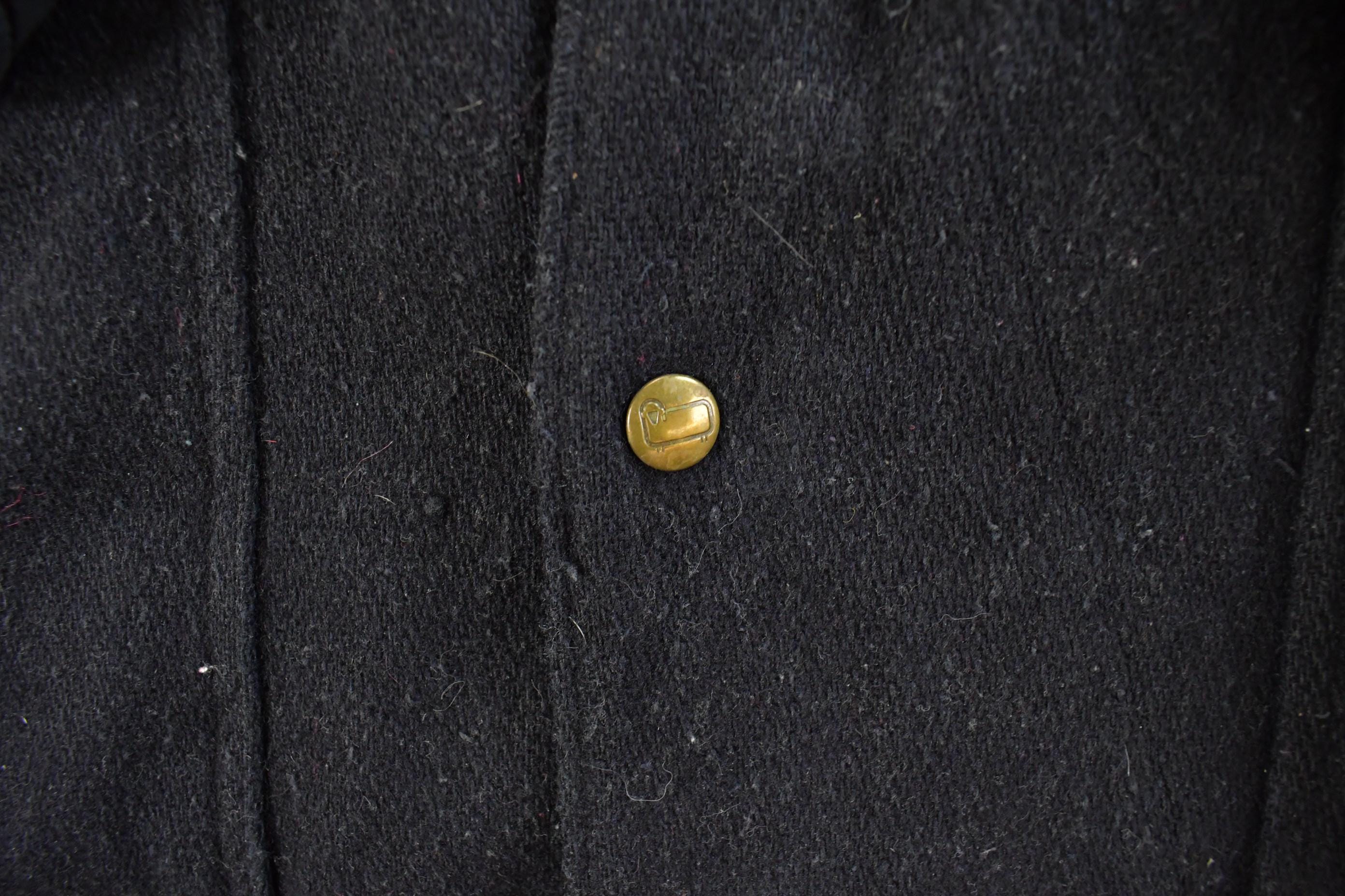 Vintage 1980s Woolrich Wool Hooded Jacket Men's Large