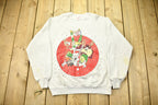 Vintage 1993 Looney Tunes North Pole Christmas Theme Raglan Crewneck