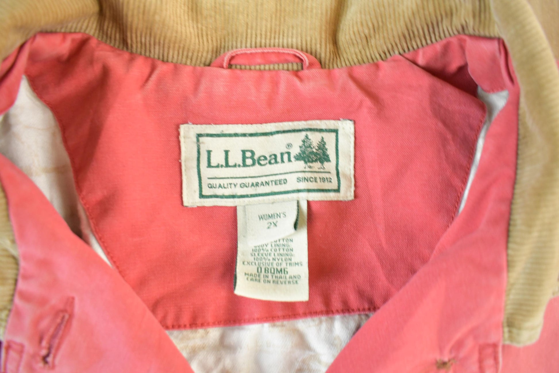Vintage 2000s L.L. Bean Lined Barn Chore Coat Women's 2X