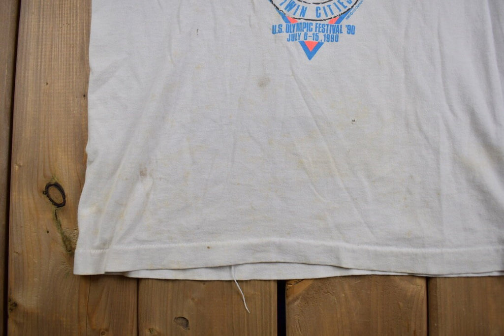Vintage 1990 Twin Cities US Olympic Festival Graphic T-Shirt