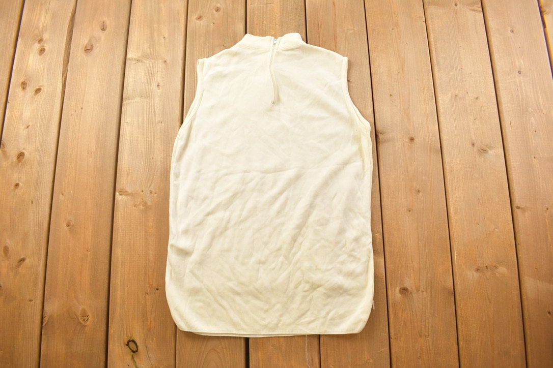 Vintage 1970s Knit Crewneck Sweater Vest
