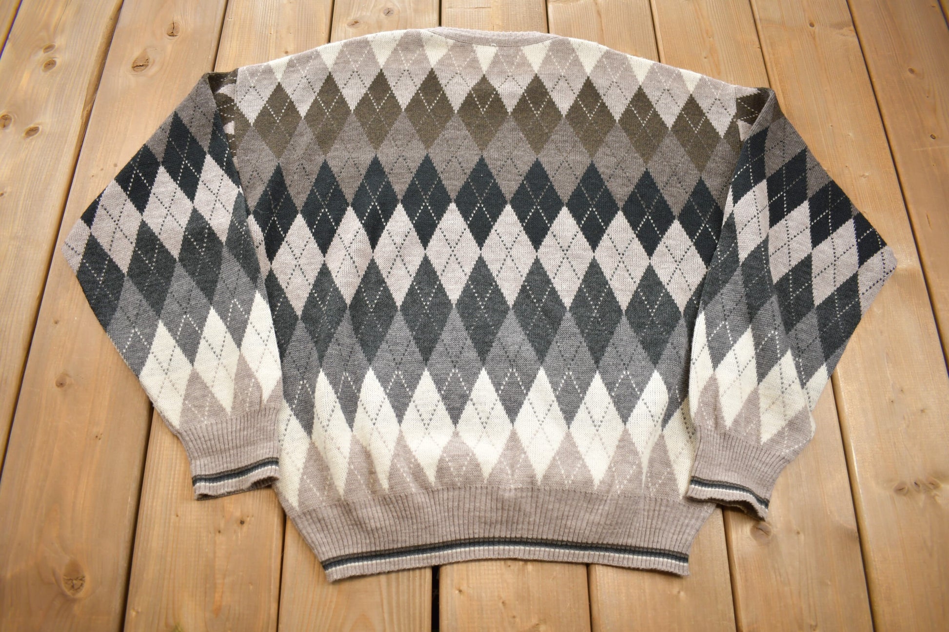 Vintage 1990s Alberto Danti Knit Crewneck Sweater /
