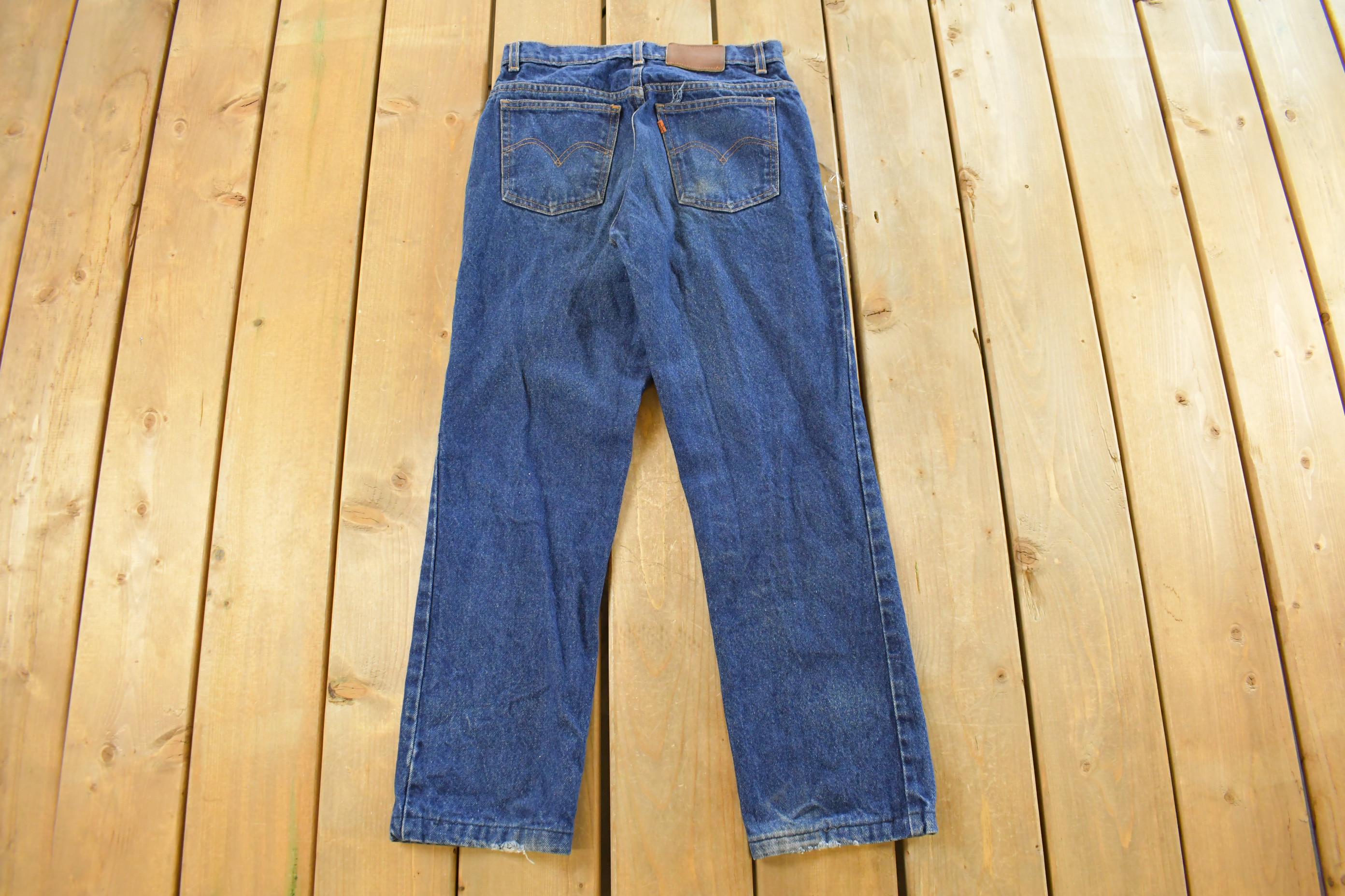 Vintage 1990s Levi's Orange Tab Straight Fit Denim Jeans Men's 28 x 26
