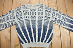 Vintage 1990s McGregor Geometric Patterned Crewneck Sweater