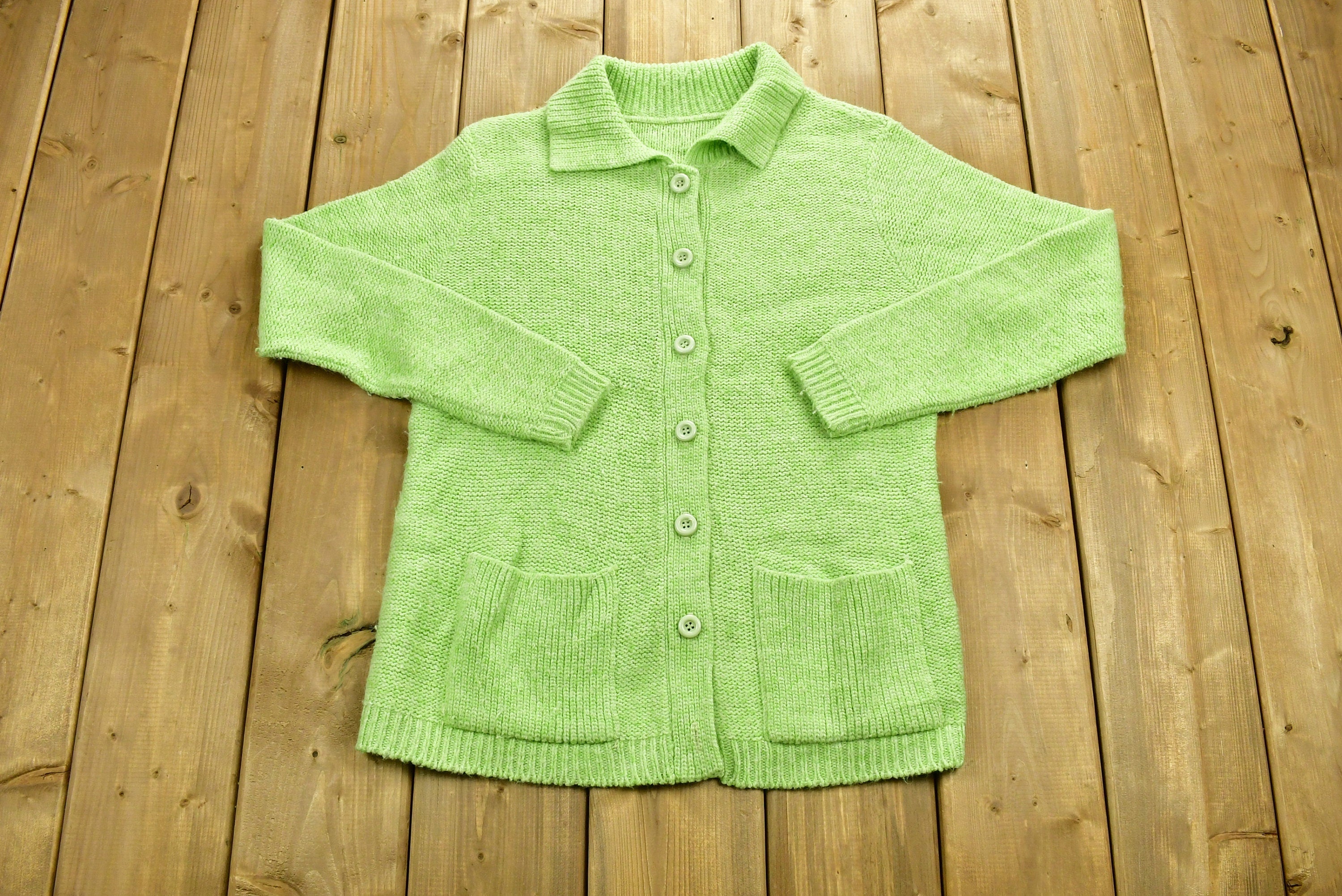 Vintage 1990's Button Down Knitted Sweater