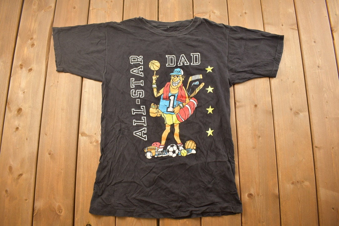 Vintage 1990s All-Star Dad Graphic T Shirt