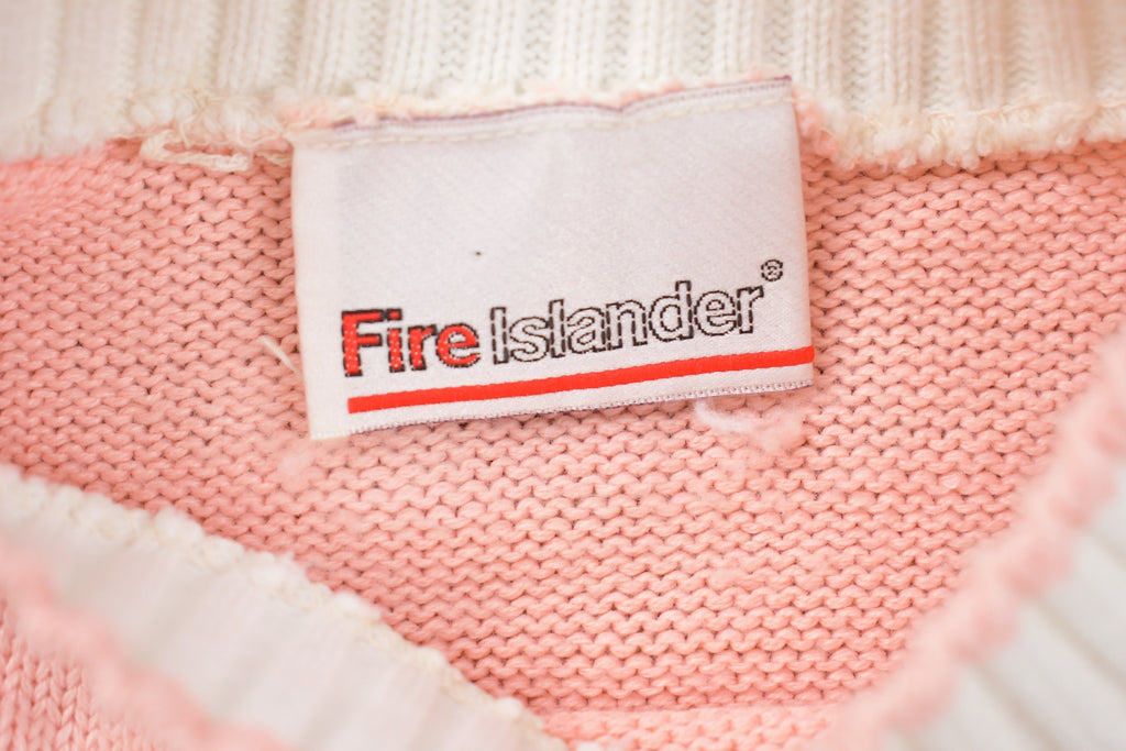Vintage Fire Islander Short Sleeve Knitted Sweater
