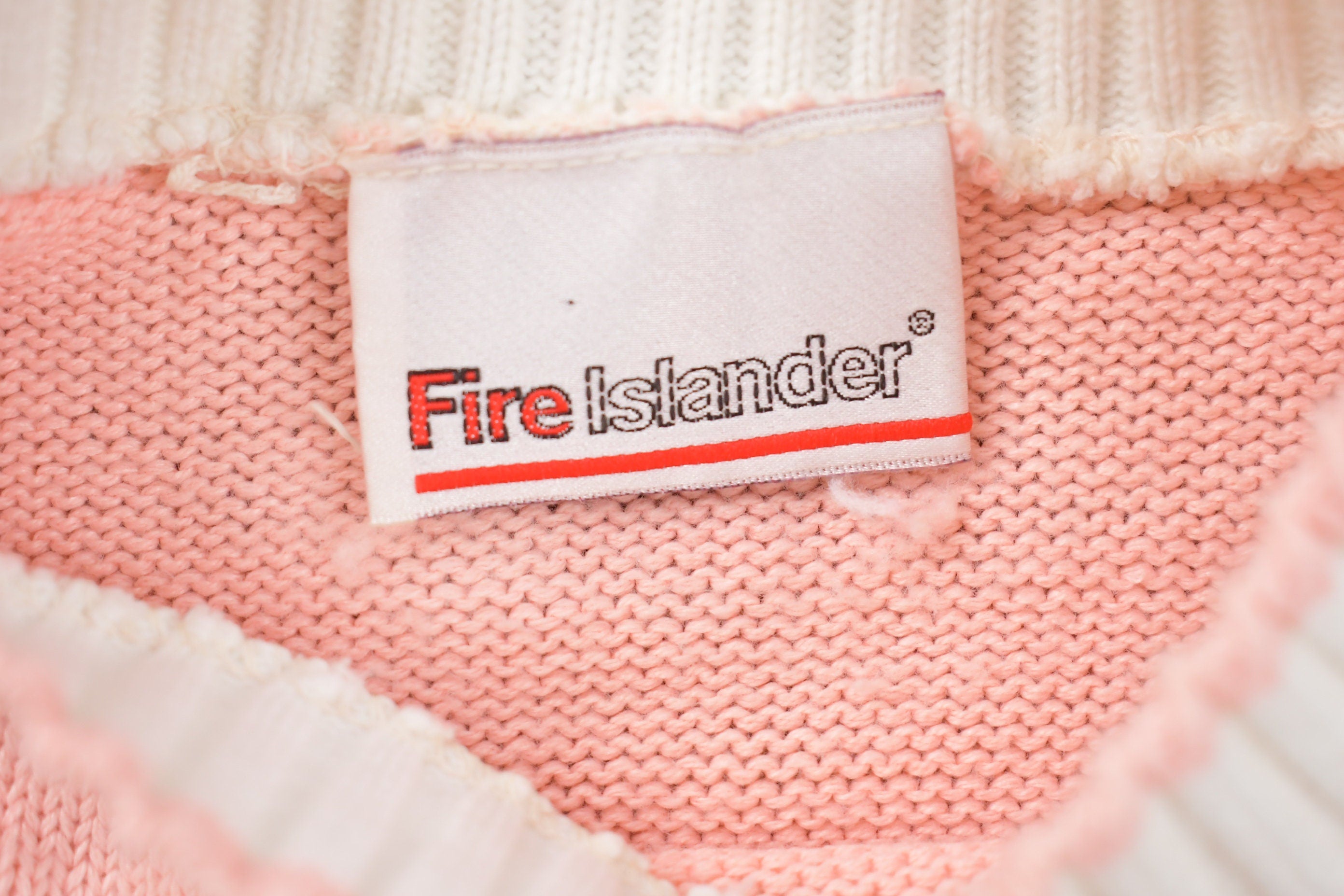 Vintage Fire Islander Short Sleeve Knitted Sweater