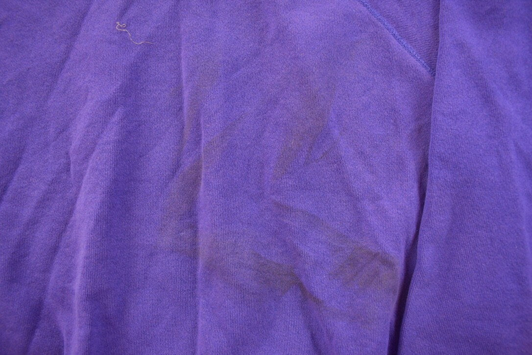 Vintage 1990s Blank Purple Crewneck Sweatshirt