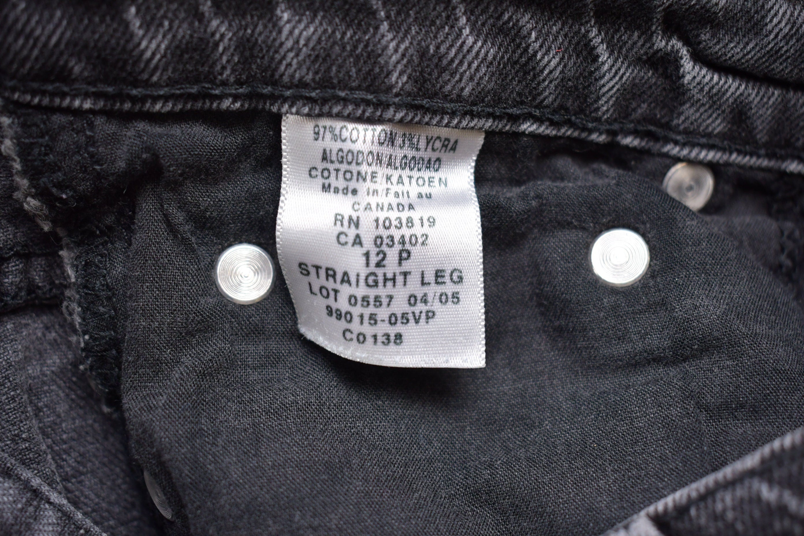 Vintage 1990's Harley Davidson Black Stonewash Jeans 30 x 27