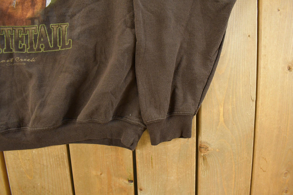 Vintage 2000s Whitetail Deer Outdoors Crewneck Sweatshirt Men's XL