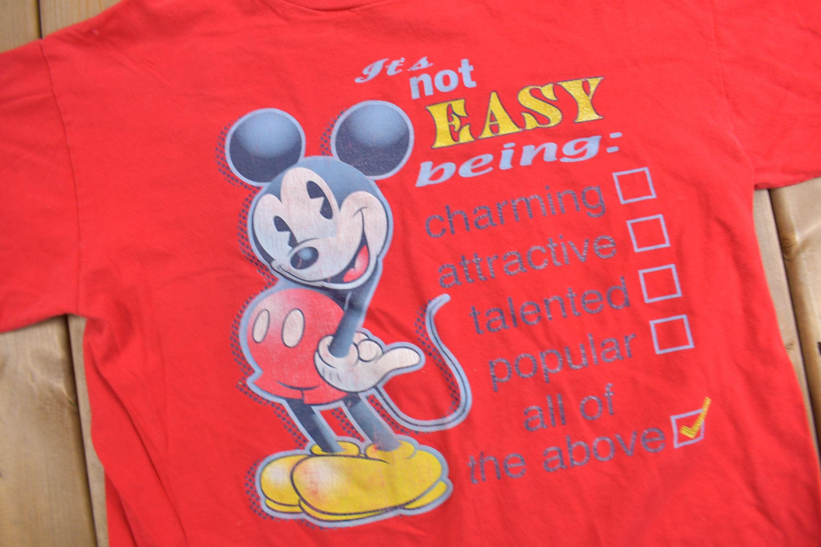 Vintage 1990s Mickey Unlimited Mickey Mouse Cartoon T-Shirt
