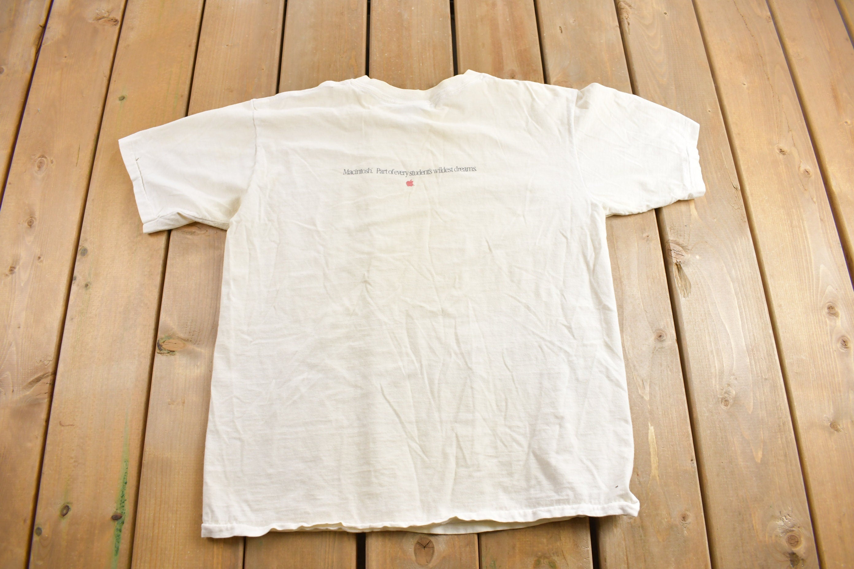 Vintage 1989 Bongo's Dream Dorm Mattt Groening Apple Graphic T-Shirt