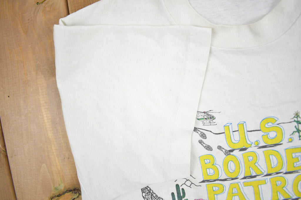 Vintage 1990s U.S. Border Patrol Graphic T Shirt