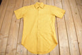 Vintage 1970s Blank Yellow Button Up Shirt
