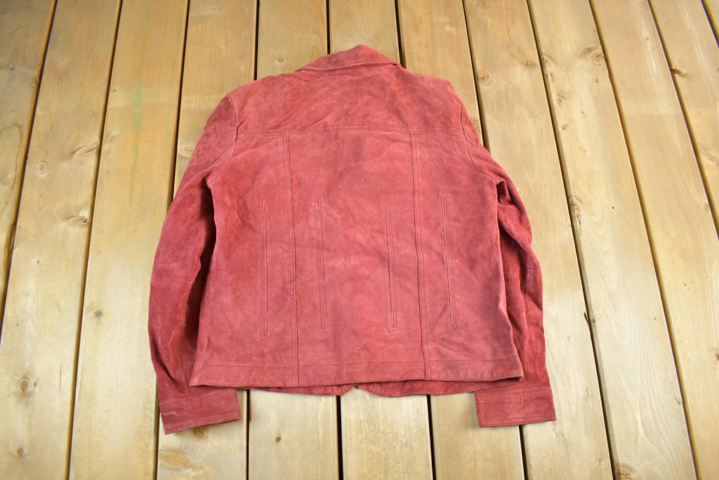 Vintage 1990's Christopher & Banks Pig Leather Jacket Womens Medium