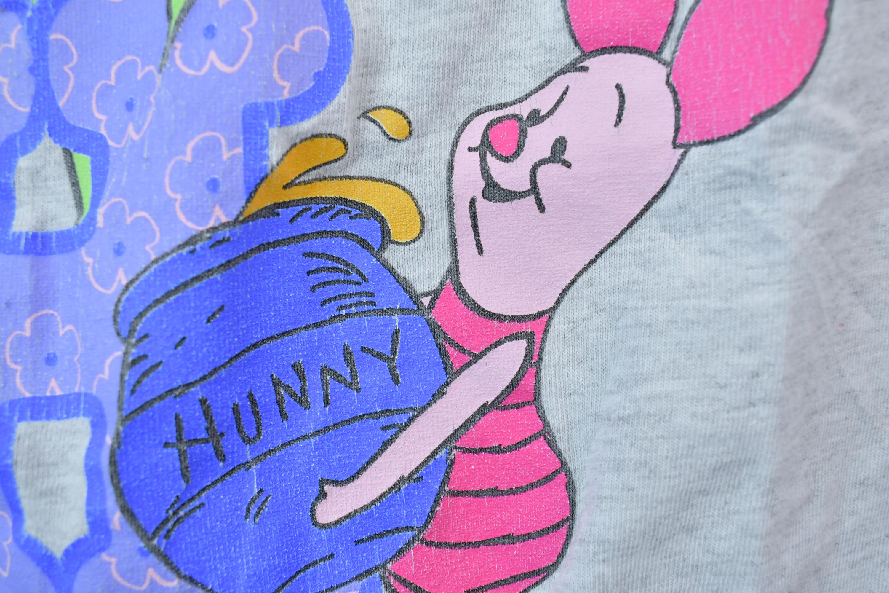 Vintage 1990s Pooh Bear Hunny Piglet Disney Cartoon Promo Nightgown