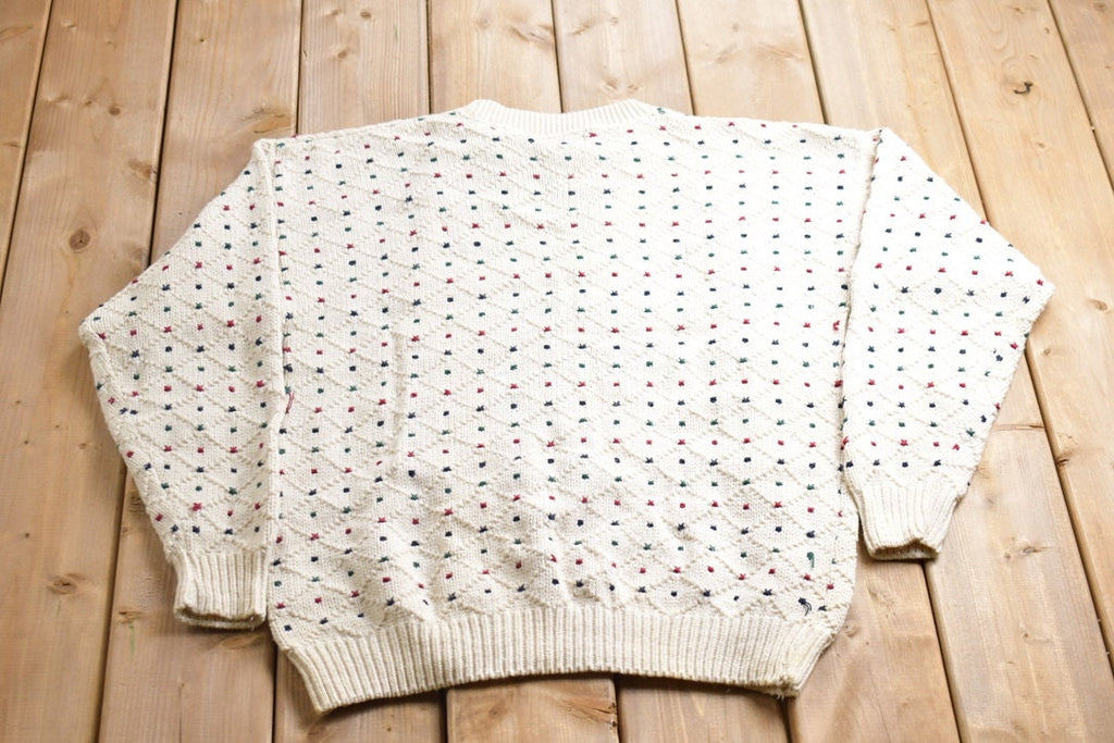 Vintage 1990s Peconic Bay Traders Knitted Crewneck Sweater