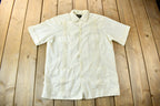 Vintage 1970s Continental Guayaberas Y Chazarillas Button Up Shirt