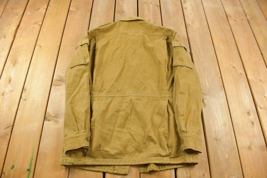 Vintage 1970s Military Button Up Shirt