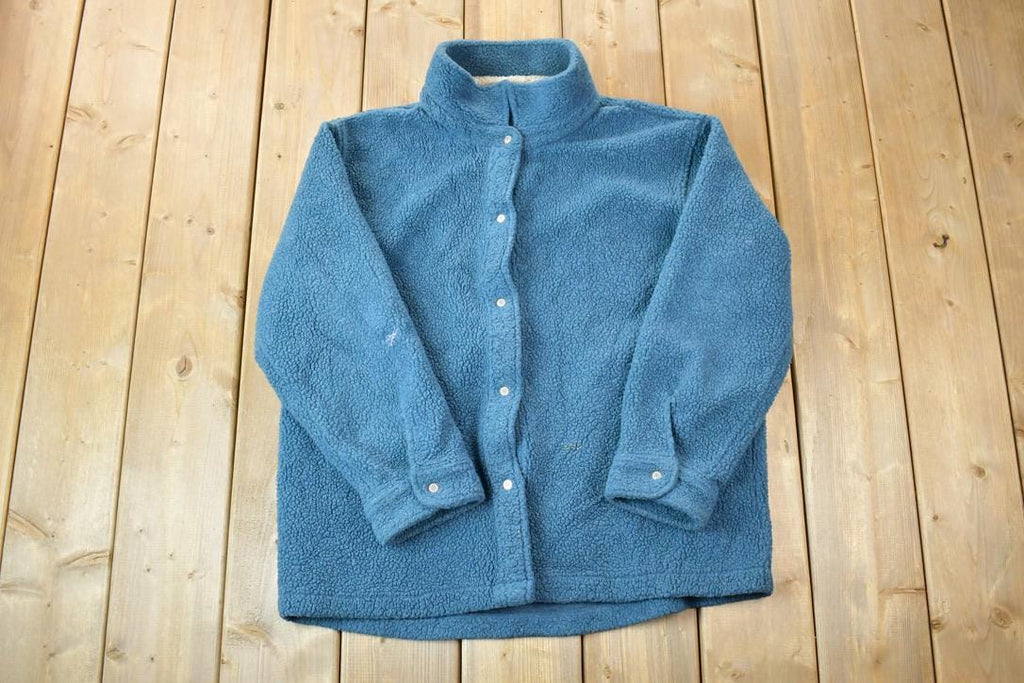 Vintage 1990s Cabelas Fleece Button Up Sweater