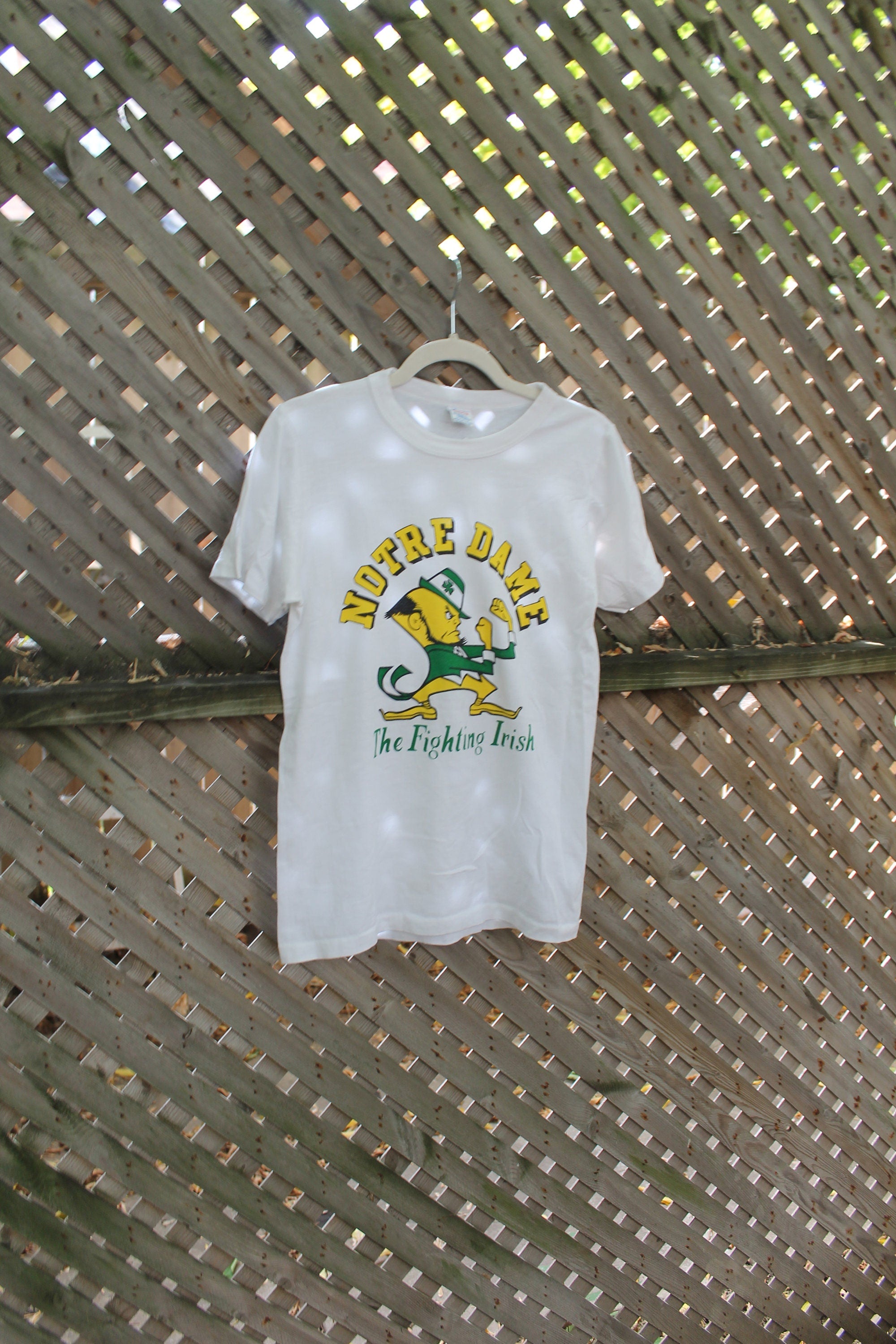 Vintage 1980s University Of Notre Dame Fighting Irish Champion T-Shirt