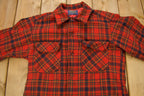 Vintage 1960s Pendleton Plaid Button Up Board Shirt