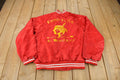 Vintage 1980s Penn Hills Jr. Wrestling Snap Button Satin Jacket Made In USA