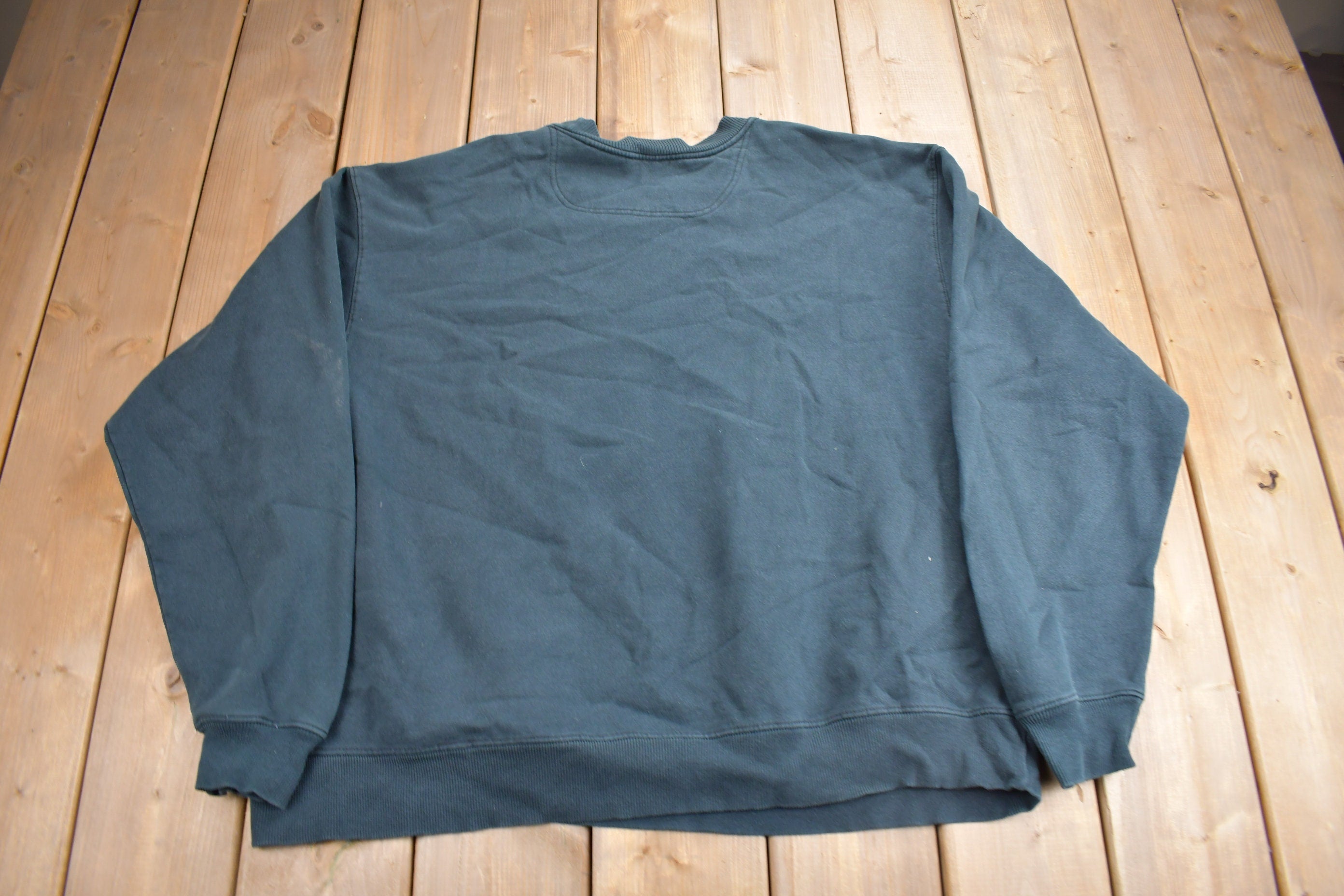 Vintage Y2K Champion Blank Mini Logo Black Crewneck Sweatshirt