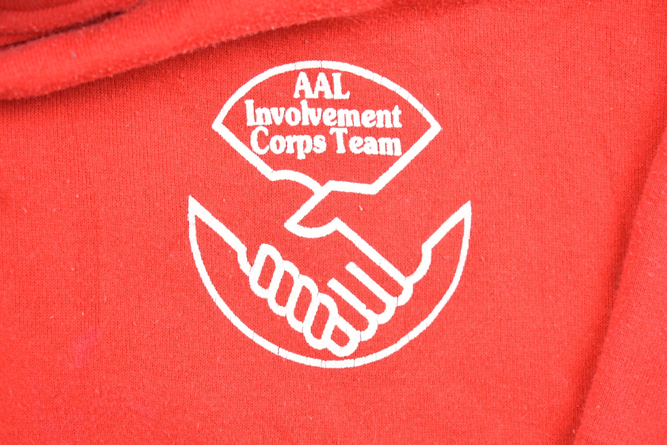 Vintage 1990s Jansport AAL Corps Team Graphic Hoodie