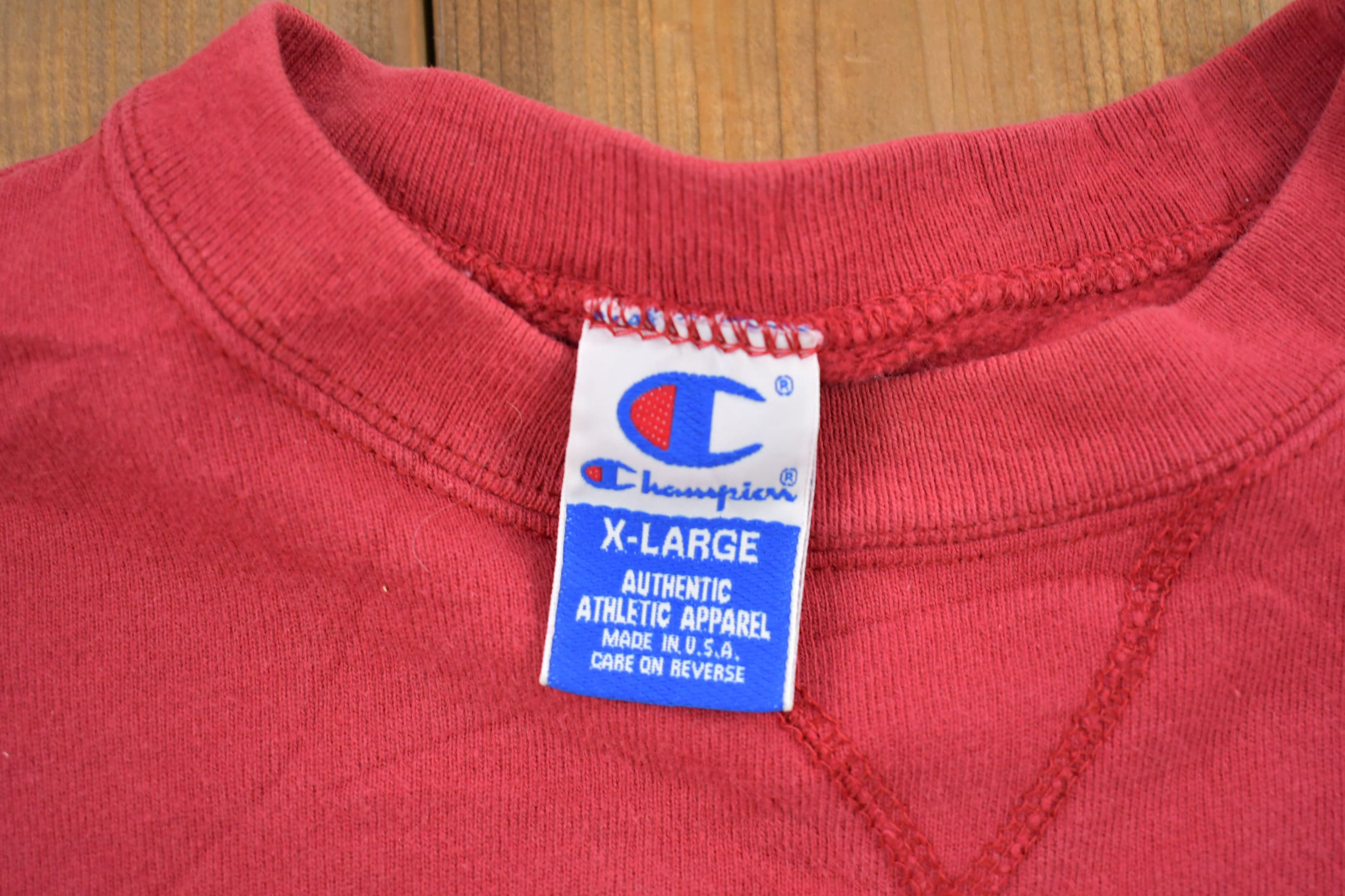 Vintage 1990s Champion Made In USA Embroidered Sweatshirt