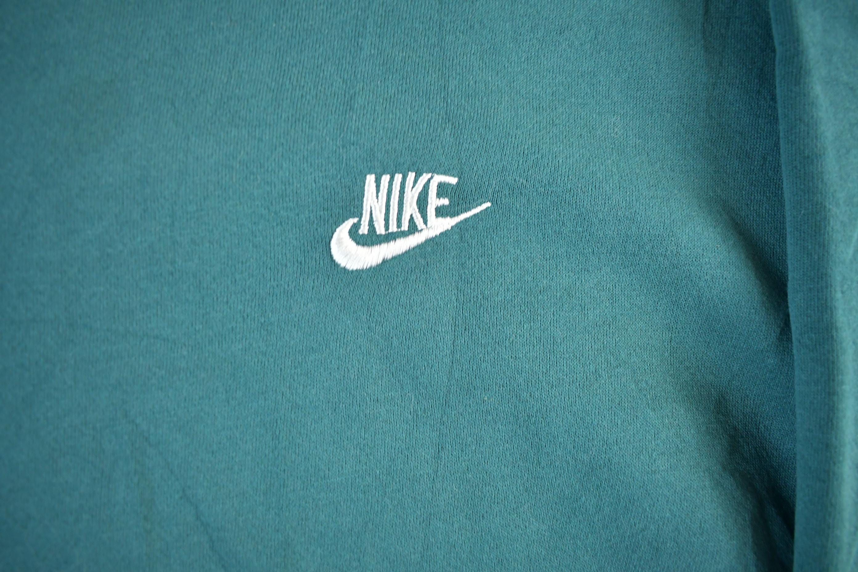 Vintage 1990s Nike Embroidered Mini Swoosh Crewneck Sweatshirt Men's XL
