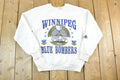 Vintage 1990 Winnipeg Blue Bombers Grey Cup Champions CFL Crewneck Sweatshirt Mens M