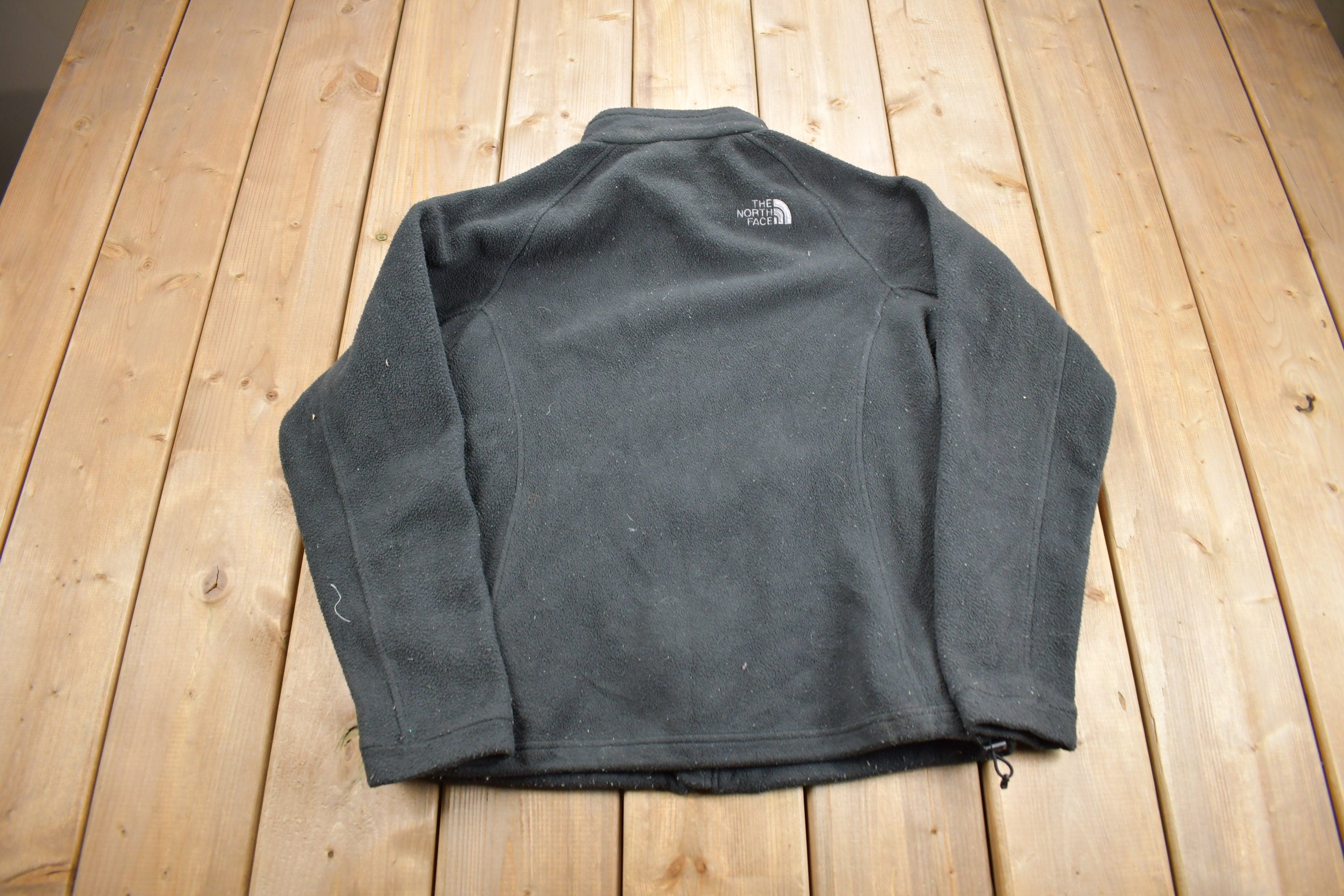 Vintage 1990s The North Face Fleece Full Zip Sweater  Women's  Embroidered  Streetwear  Athleisure  Outdoorsman