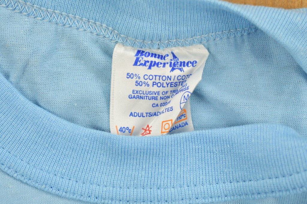 Vintage 1980s Blue Blank T Shirt