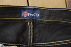 Vintage Y2K Paco Baggy Denim Jeans Men's 34 x 32 / American Vintage Jeans / Sun Faded / Streetwear / Vintage Pants / Plated / Black Jeans