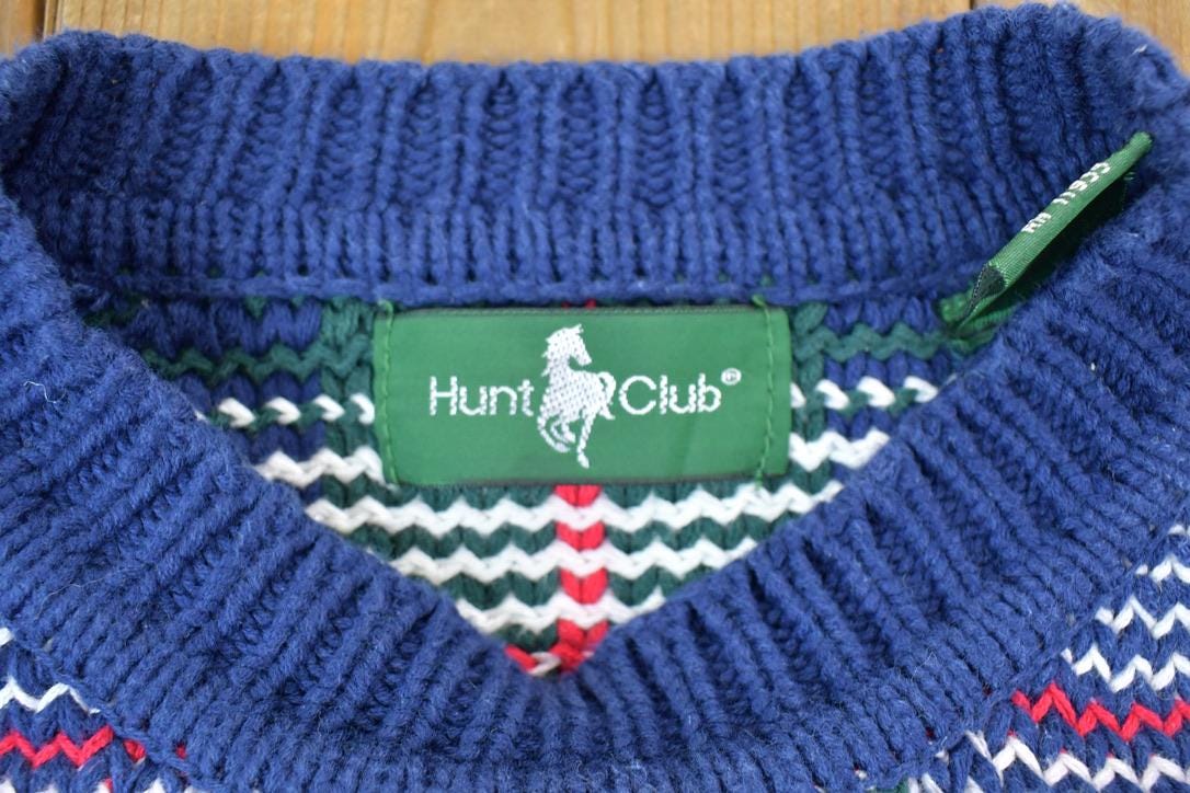 Vintage 1990s Hunt Club Knit Crewneck Sweater