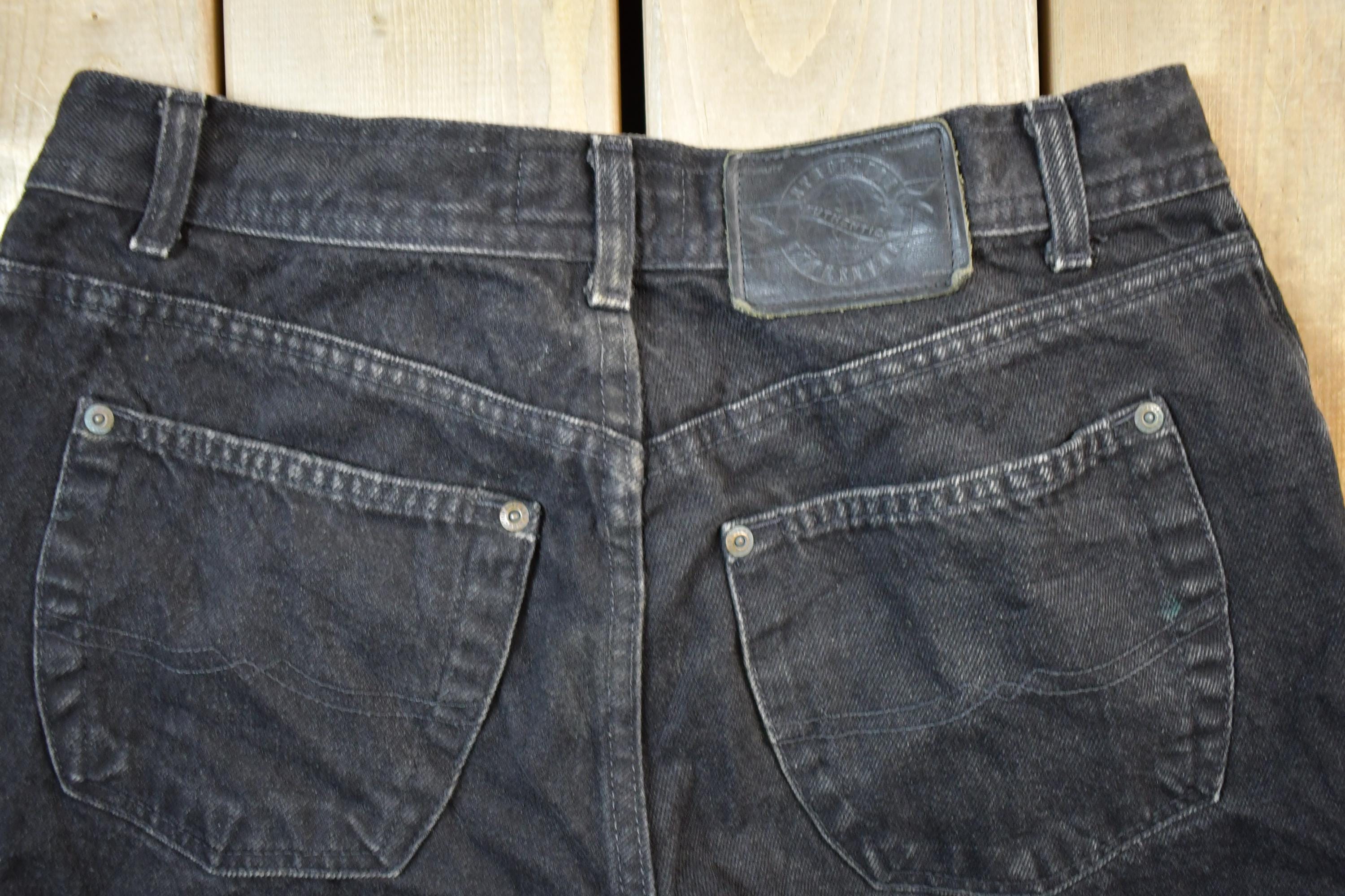 Vintage 1990s Black Structure Denim Jeans Size 32 x 31